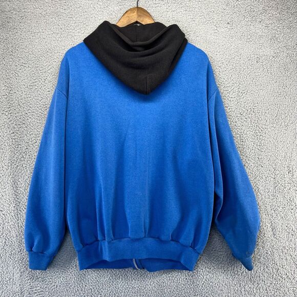 Vintage Las Vegas Sweatshirt Mens Extra Large Blue Black Zip Hoodie Spellout 90s - Picture 16 of 16